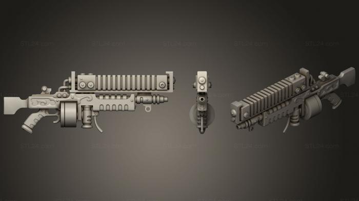 Оружие (Ковчег Винтовки Механикус, WPN_0214) 3D модель для ЧПУ станка